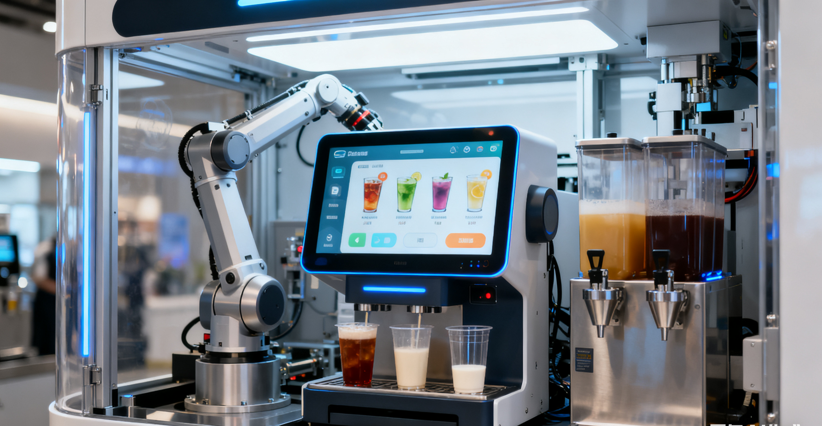 工業一體機在自助飲品機器人中的應用